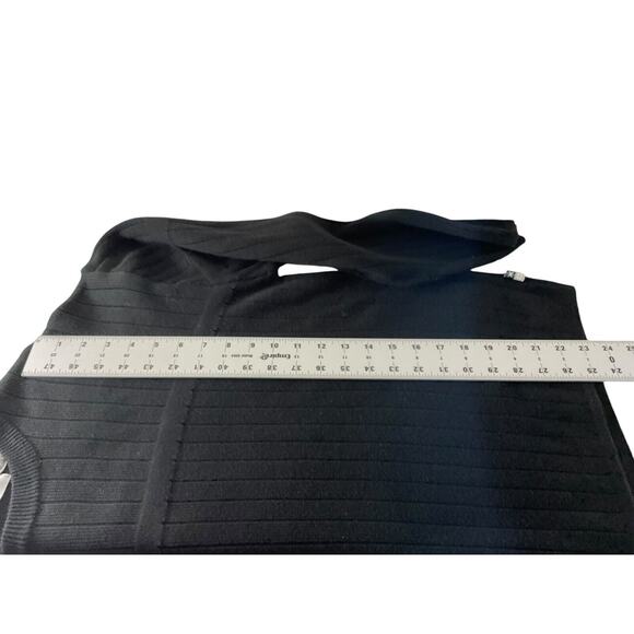 Xtremewear Ribbed Black Sweater XL Acrylic Cotton Crew Neck Long Sleeve Pullover - Picture 5 of 9